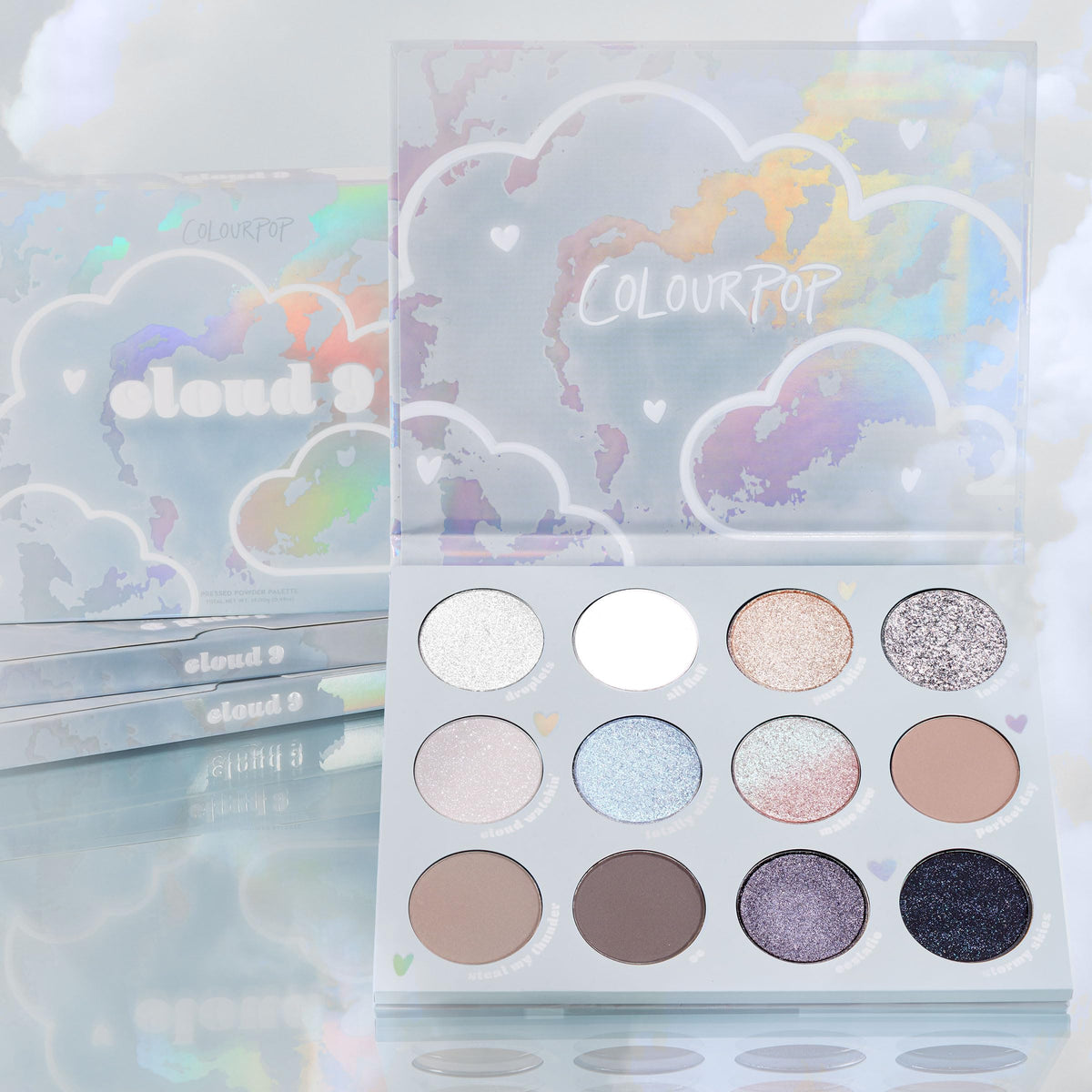Matte Metallic Glitter Eyeshadow Palette 0.49 oz R838966