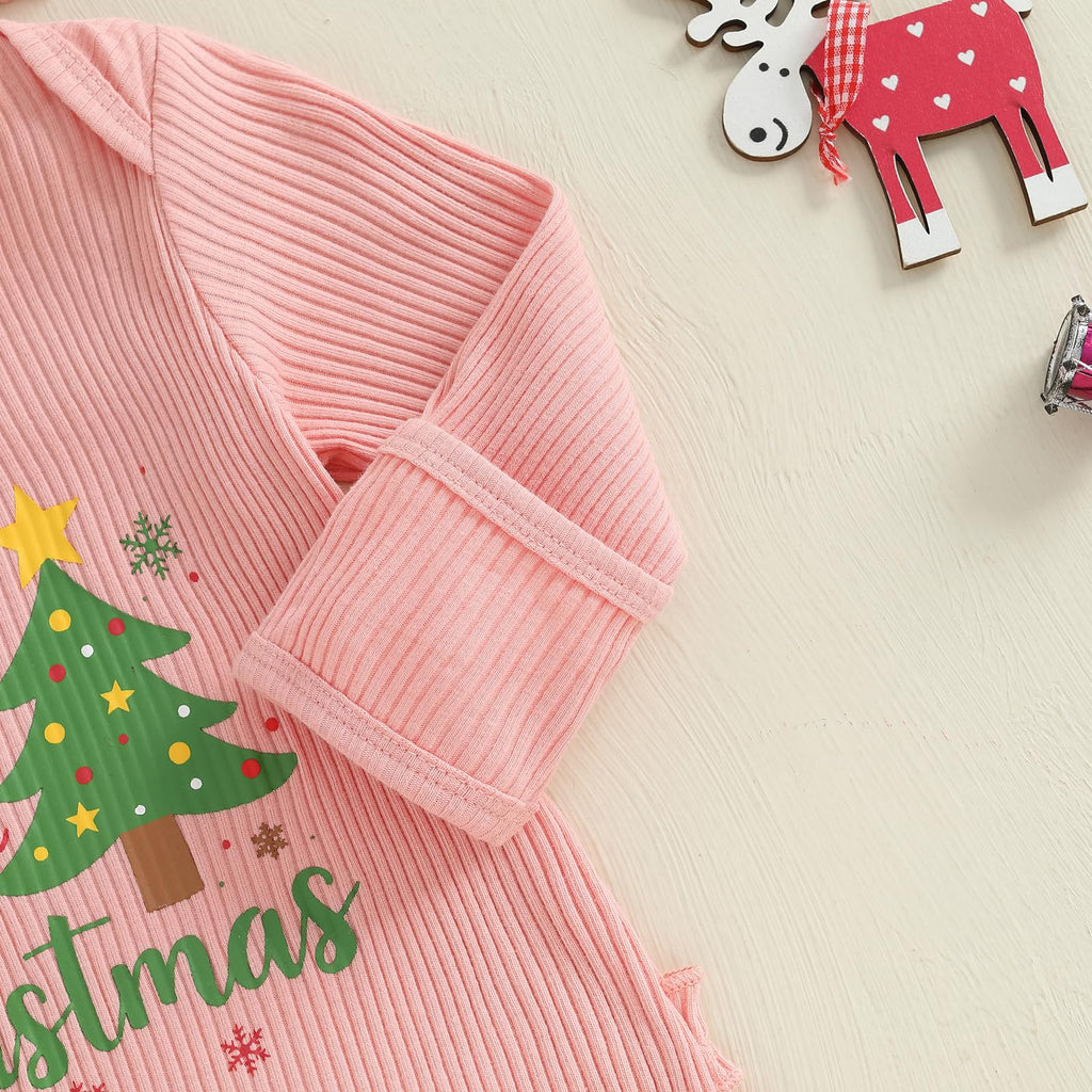 Christmas Tree Long Sleeve Romper Jumpsuit I591921