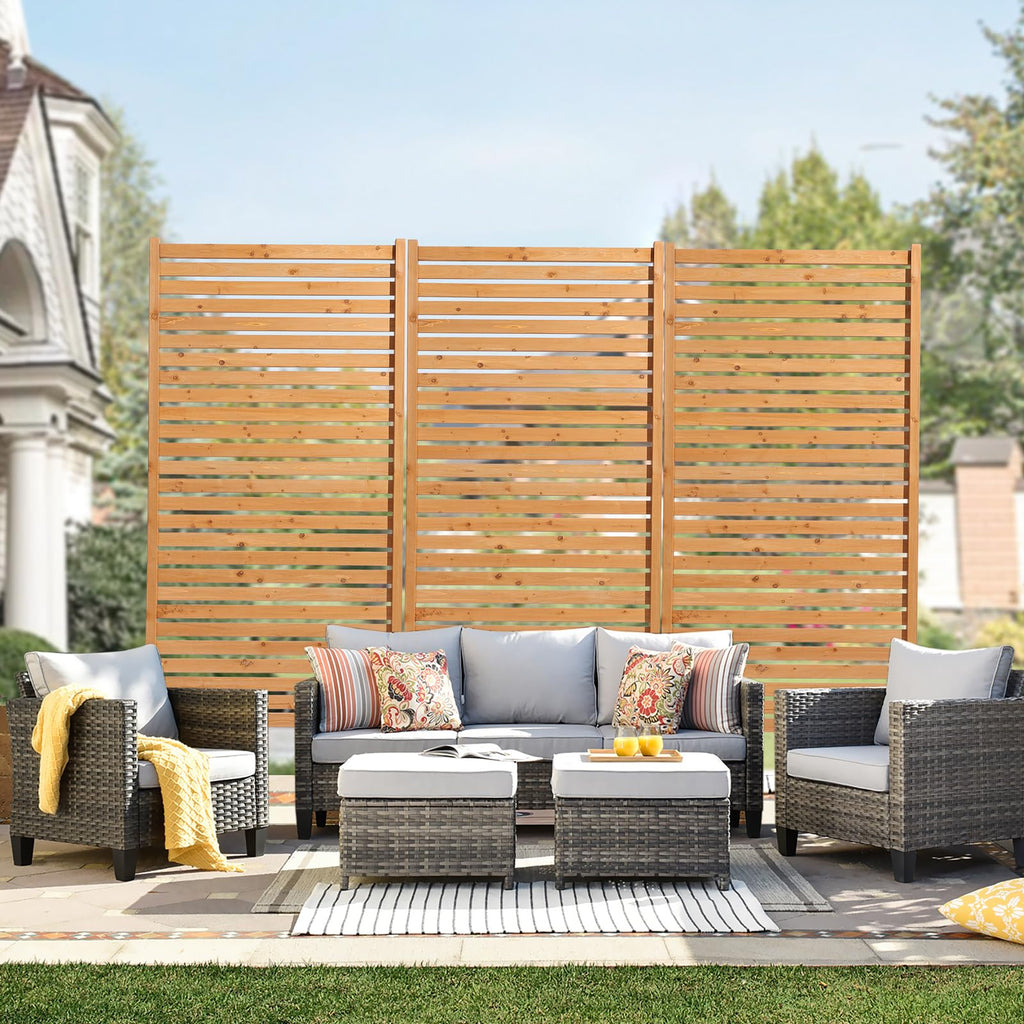 Wooden Privacy Screen 36" W x 73" H Z21236