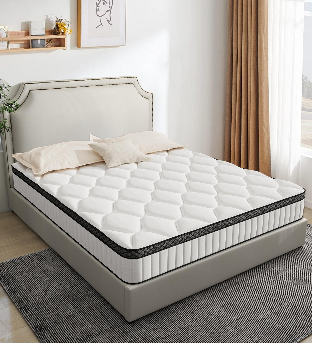 12 Inch Full Size Hybrid Mattress in a Box J42142