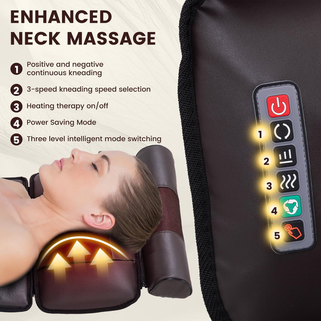 Full Body Massage Mat with 10 Vibration Heads, 9 Speeds & 3 Heat Levels U239