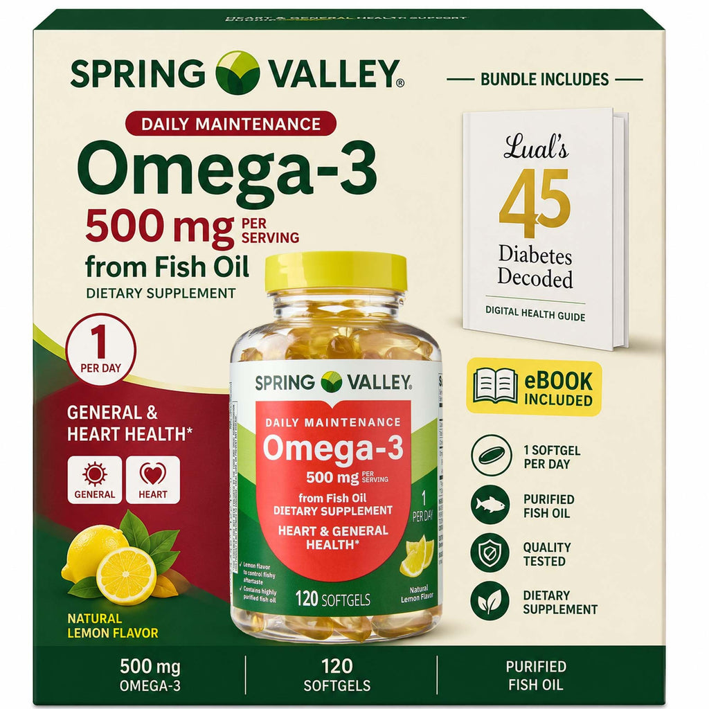 Omega-3 Fish Oil 500 mg 120 Count SoftGels Dietary Supplement H849825