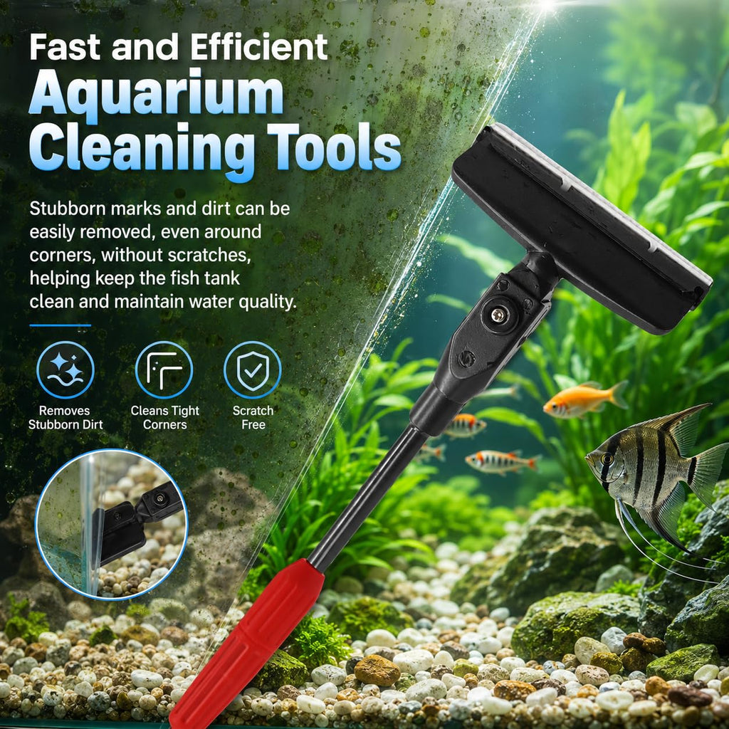 7 in 1 Aquarium Cleaning Kit with Adjustable Long Handle Z5600
