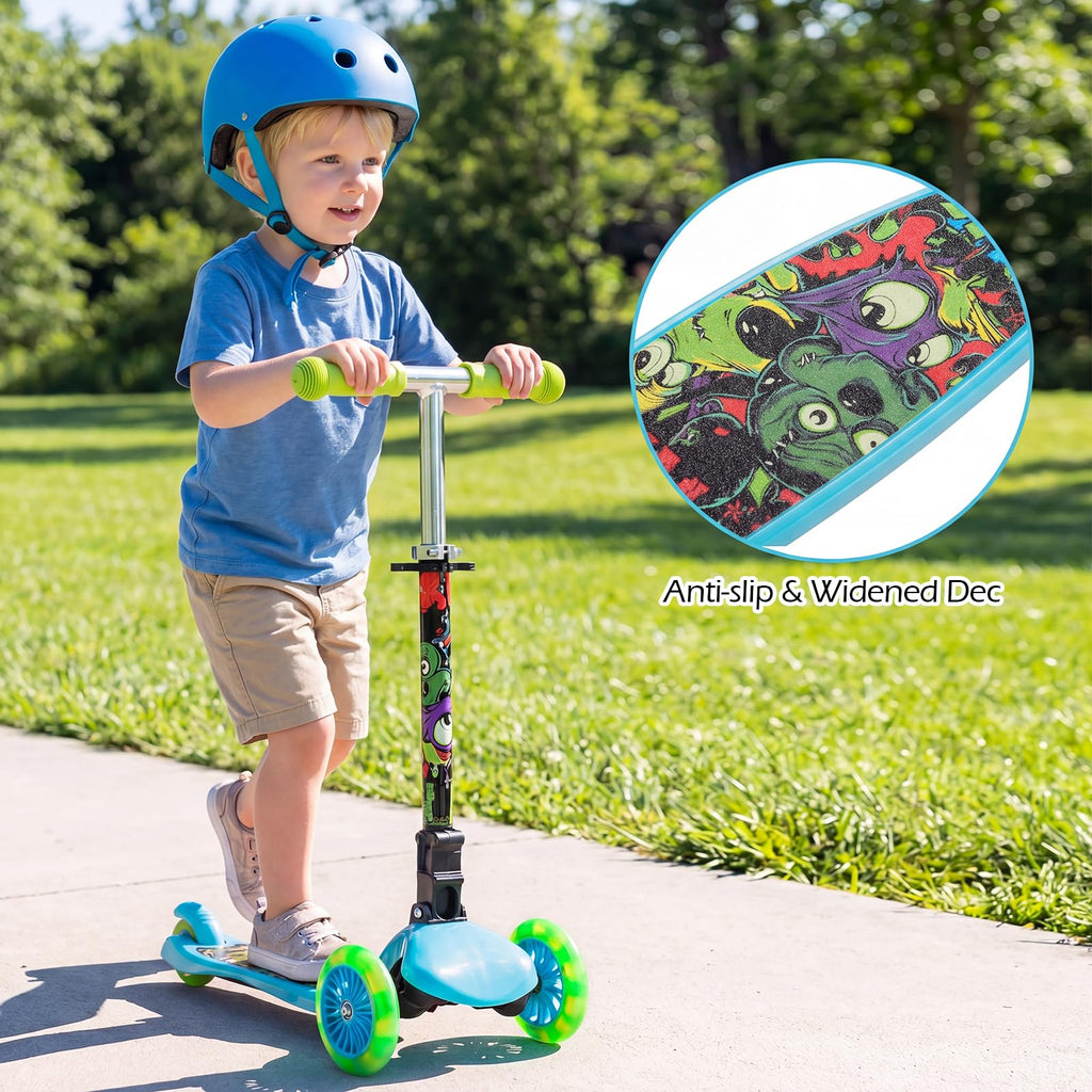 Kids 3-Wheel Kick Scooter with LED Front Wheels V774