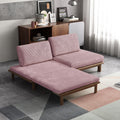 78.7" Pink Velvet Sofa Bed Y3251