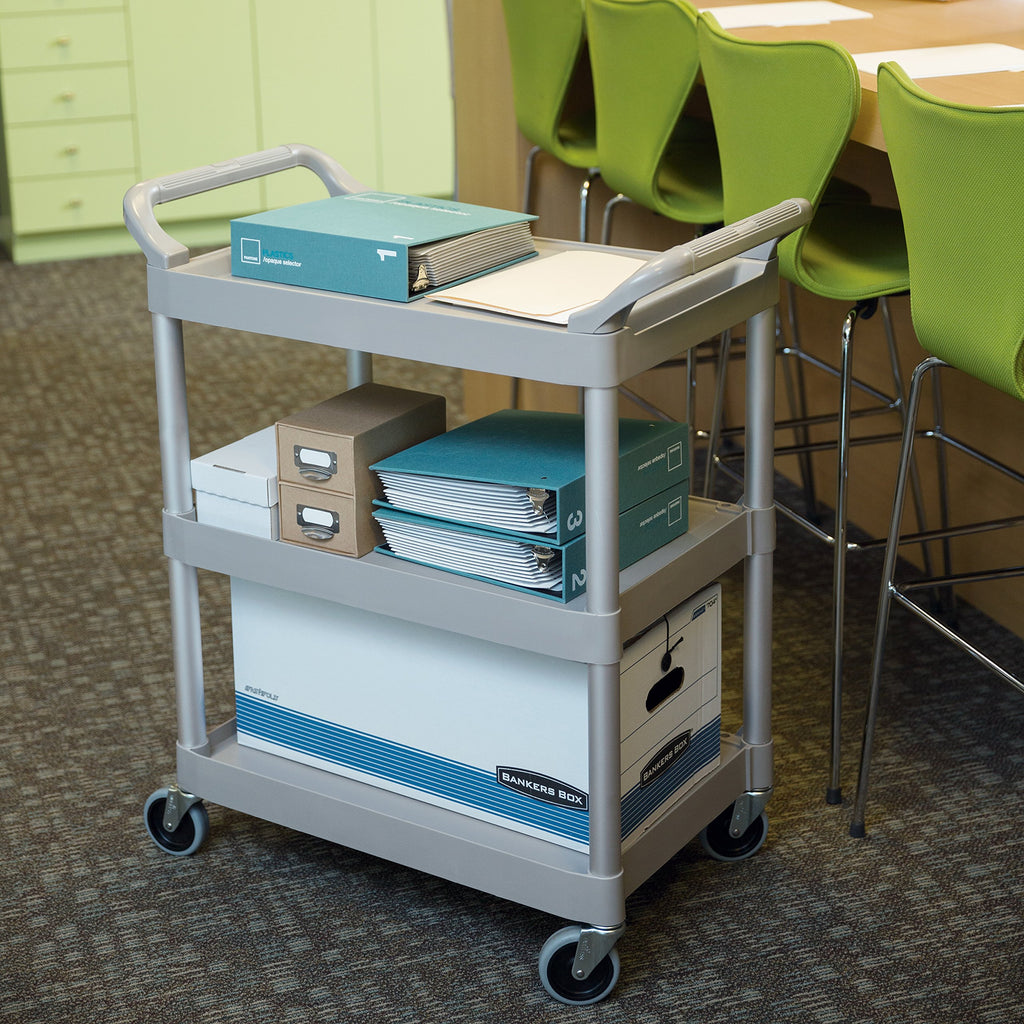 3-Shelf Rolling Utility Cart 200 lbs. Capacity V14995